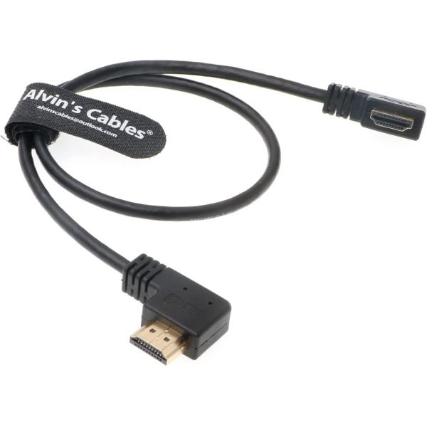 Alvin's Cables Z Cam E2 L Shape HDMI Cable Left Angle To Right Angle High Speed