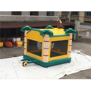 Air Monkey Inflatable Bouncer , Palm Tree Samll Inflatable Bounce Castle For