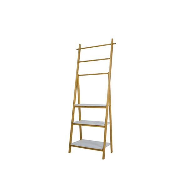 Buy Bathroom MDF Bamboo 10KG Load Foladable Multi Tier Shelf at wholesale prices