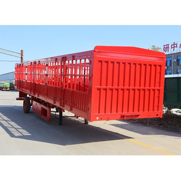 3 Axle Dropside Fence Cargo Semi Trailer Side Wall With Jost E100 Landing Gear