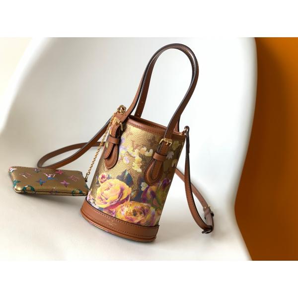 Buy Metallic Flower Louis Vuitton Neverfull Bucket Bags M81724 at wholesale prices