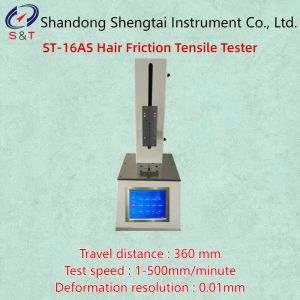 Travel Distance 360mm Hair Friction Tensile Tester ST-16AS Loadcell 0.5 1 2 5kg