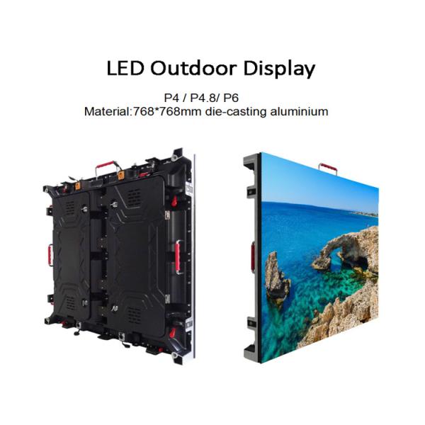 Mute Design PH4.8 Outdoor Rental LED Display For Sport Center High Refresh Rate