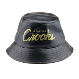Durable Printing Fisherman Bucket Hats PU Sun Protection Bucket Hat