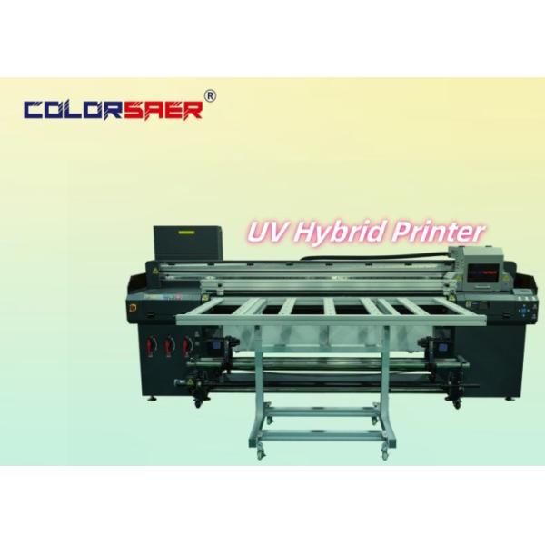 High Productivity UV Inkjet Hybrid Printer Print Size 1.8m With Roll To Roll And