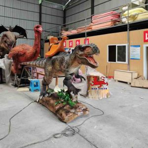 Animatronic T Rex Dinosaur Ride Sunproof Waterproof Artificial Dinosaur