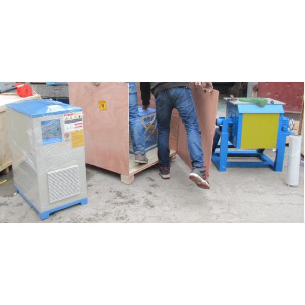 25KW IGBT Induction Melting Steel / Iron / Gold / Silver / Aluminum / Lead / Copper Furnace