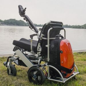 CE Max 36km Lightweight Folding Power Wheelchair For Disabled