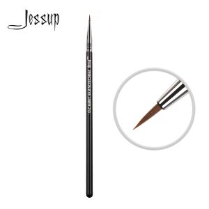 Jessup Single Eyeliner Makeup Brush Black Silver Makeup Tools