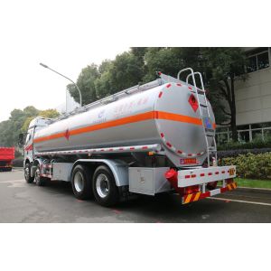 FAW 8*4 Fuel Tanker Truck JM6 Model Used Oil Storage Tanks 31.5 Cubic 280hp LHD
