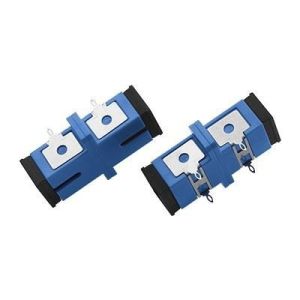 Rectangular Singlemode Fiber SC Coupler Easy Installation Blue