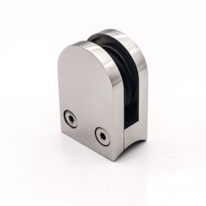 Quality Stainless Steel Wall Mount Bathroom Shower Glass Clamp Square Corner Clip Heavy Duty for sale