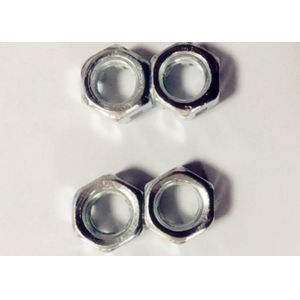 Slotted M12*1.75 Carbon Steel Nuts With 11mm Thickeness Electroplating White