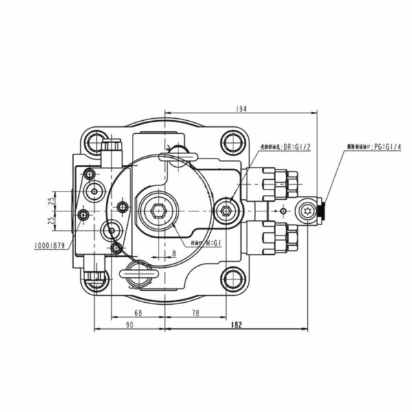 M5X180挖掘机回转电机图解
