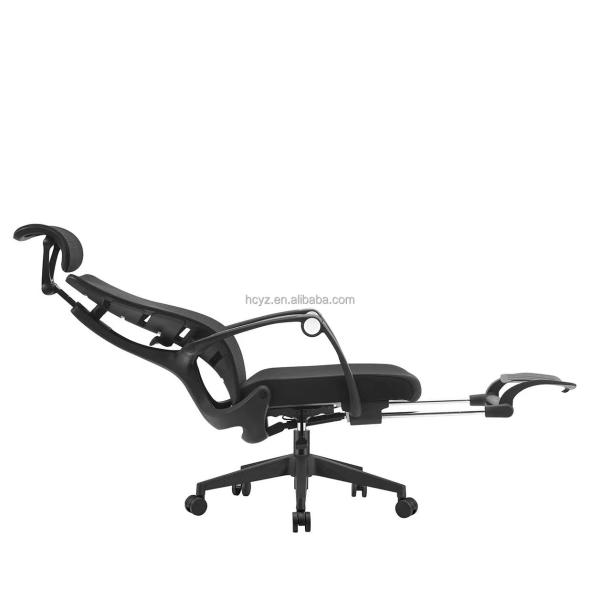 Fabric Office Manager Chair with Adjustable Headrest and 165 Degree Reclining Feature