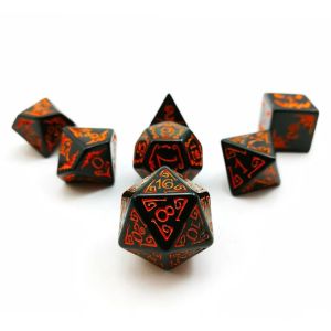 China Polymodial Resin Dice 7PCS RPG Dice Set D4 D6 D8 D10 D12 D20 D20 on sale