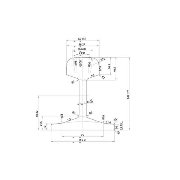 European Standard DIN5901 Light AFNOR 36 Steel Rail