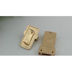 Fashion bag make accessories light gold metal press locks for handbags