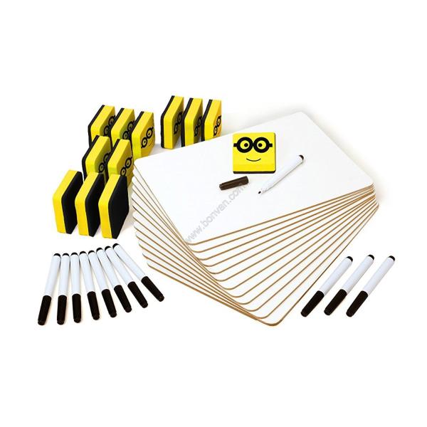 frameless A4 Dry Erase Board Double Sided Whiteboards Set Including Lap Board