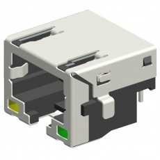 Buy RJ45 Modular Jack (Offset),Shielded, THT, Reflow Soldering at wholesale prices