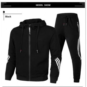 New Arrival Striped Custom Mens Gym Tracksuit