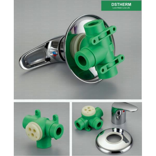 Electrofusion PPR Stop Valve Plastic Mixer Shower Valve With Protection Cover