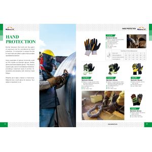 Light Duty Work TPR Impact Gloves with PVC Dots Synthetic Leather in Black and