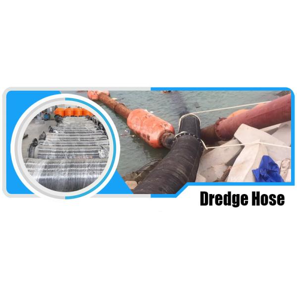 Marine Dredge Hose Rubber ISO9001 10-21 Bar 1.7-10 Meters