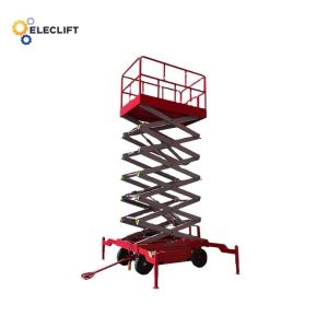 Quality Lifting Height 6m-18m Mobile Hydraulic Lift With Emergency Stop for sale