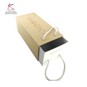 costom Printed high-end Cardboard Drawer Shoe Box With Handle