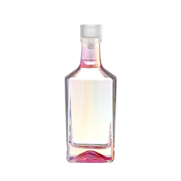 Buy 500 ml 16 oz Clear Glass Whisky Gin Tequila Bottle With Cork for Beverages Packaging at wholesale prices
