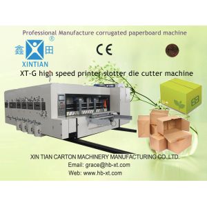 Double Slotting Automatic Corrugated Carton Machine With Ceramic Anilox Roller