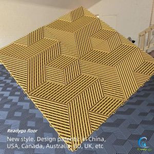 Polypropylene Garage Floor Tiles 2500Lbs Interlocking Garage Flooring Chemical