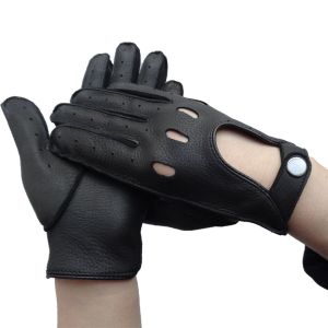 Wholesale high quality Deerskin Driving Machine Sewing Men leather gloves