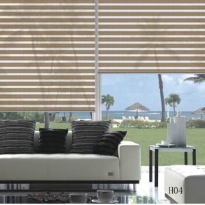 Woven coated combi blinds for window treatment