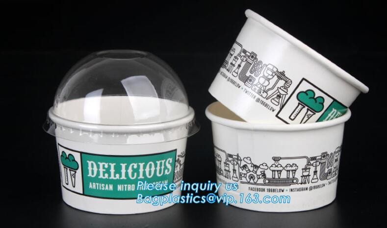 Customized compostable biodegradable 12 oz dessert icecream ice cream cup with