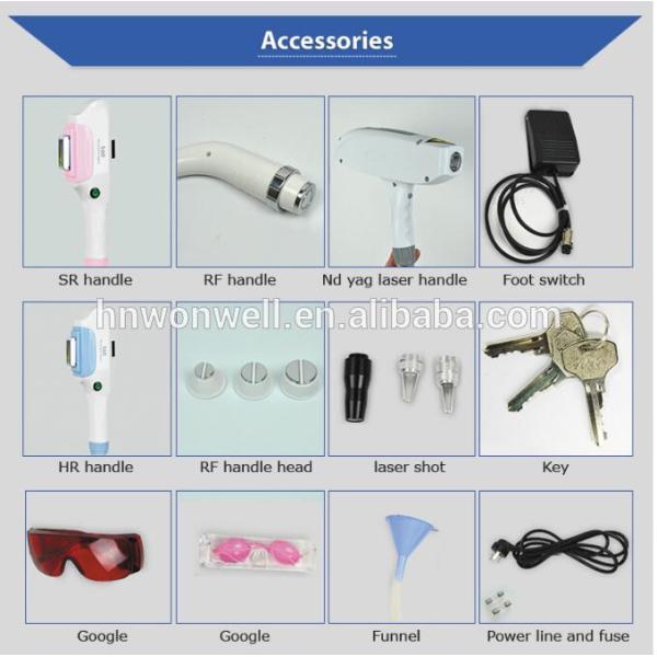 Super Quality Unique SHR IPL+Yag Laser+Fractional RF 4 in1 best beauty equipment