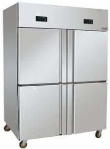 China Four Doors Stainless Steel Upright Commercial Freezer Kitchen 900L 32 Cu Ft on sale