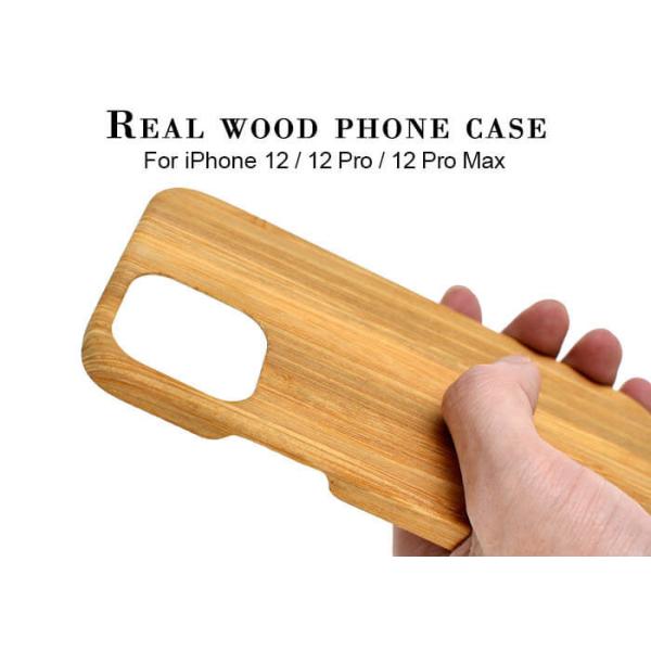 Buy Dirt Resistant Engraved Wooden Phone Case For iPhone 12 at wholesale prices