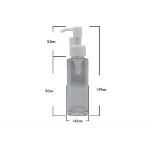 Customized Plastic Bottles Square 150ml PET Bottle