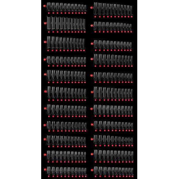 Custom Private Label 550pcs French Artificial False Nails Half Tips UV Gel Manicure Tip for Nail Art Salon