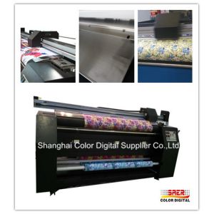 Advertising Polyster Feather Flag Printing Machine With Two Epson Head