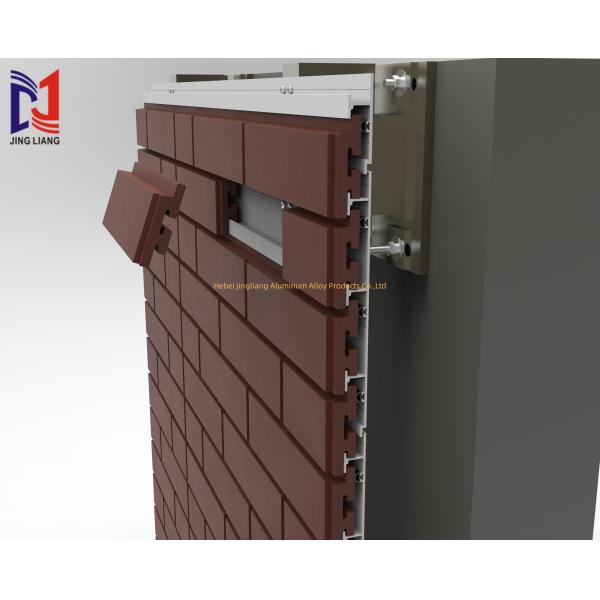 Buy Terracotta Brick Waterproof Panel  Ventilated Facade Support System at wholesale prices