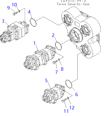 705-52-31150 7055231150 Gear Pump KOMATSU Dump Truck Spare Parts Fitting For HM400-1