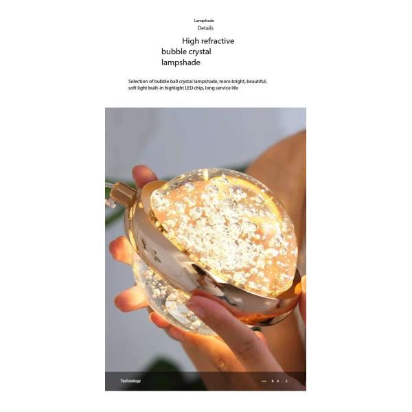 Contemporary Round Crystal Ball Chandelier For Villa Mall Hotel Loft Kitchen Living Room