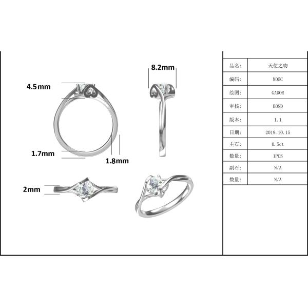 925 Sterling Silver Women Jewelry 3 carat Natural Moissanite Promise Ring Wedding Ring Engagement Gemstone Jewelry