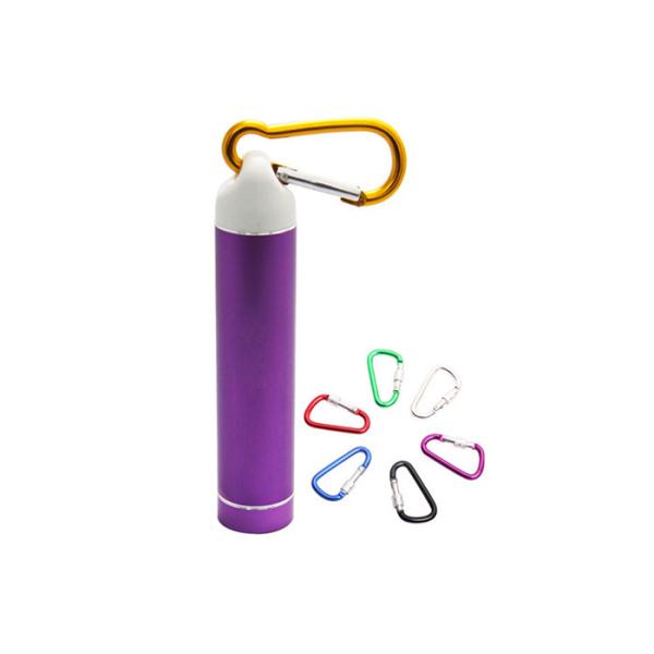 Short Circuit Protection Cylinder Shape Power Bank Easy Carry Metal Case