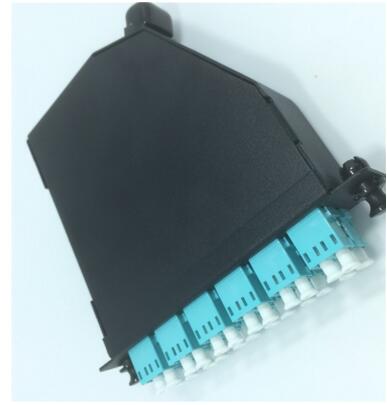 MPO - LC 0.9mm Full Loaded Mpo Cassette , Fiber Optic Cassette Made By Cold Rolled Steel Sheet