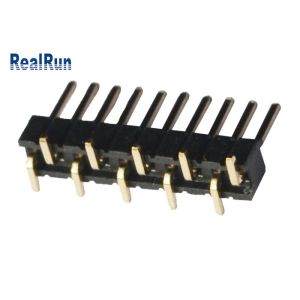 10pin Single Row 500VAC PA6T SMD Male Header Connector