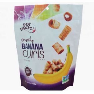 Plastic stand up food bag packaged nuts and snacks fruit and nut packaging